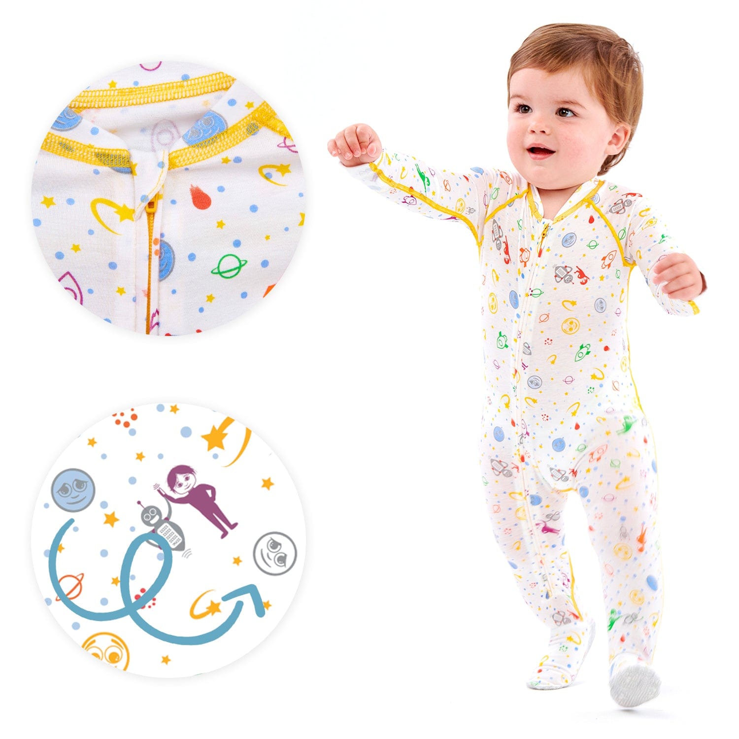 “Eczema Baby Pajamas Sleep suit made from Zinc TENCEL for Wet Wrapping Therapy and Itch Relief”