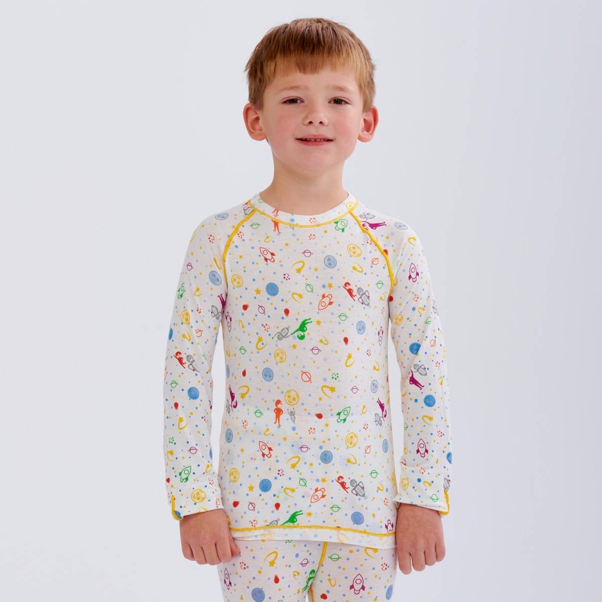 Soothems Eczema Pajamas Kids Shirt for Wet Wrap Therapy With No-Scratch Mitts | Soothems Itch Relief Clothing 4 / White