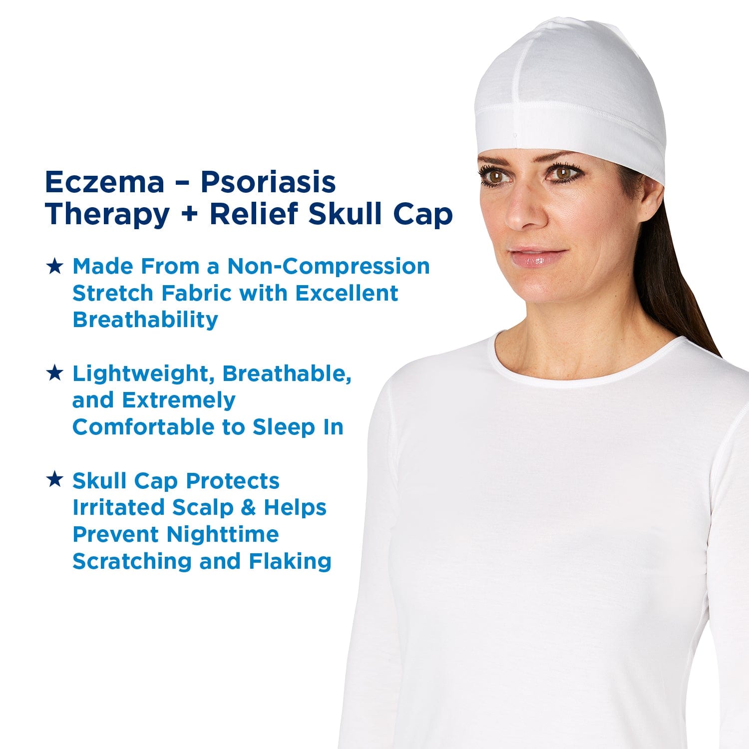 Soothems Eczema & Psoriasis Cap for Dry Scalp & Wet Wrap Therapy | Soothems Itch Relief Clothing