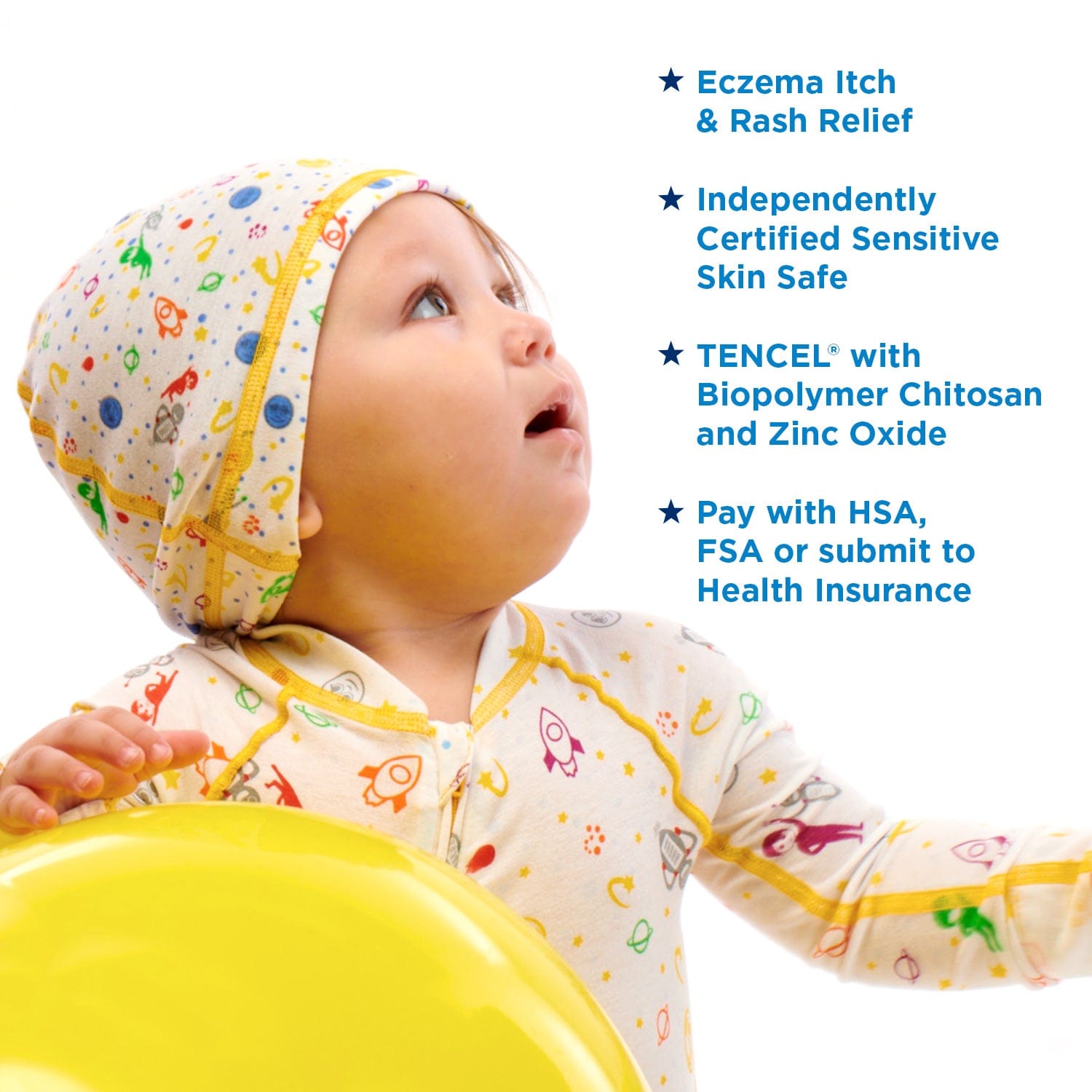 Infant Scalp Eczema Sleep Cap for Cradle Cap Seborrheic dermatitis and is also called dandruff