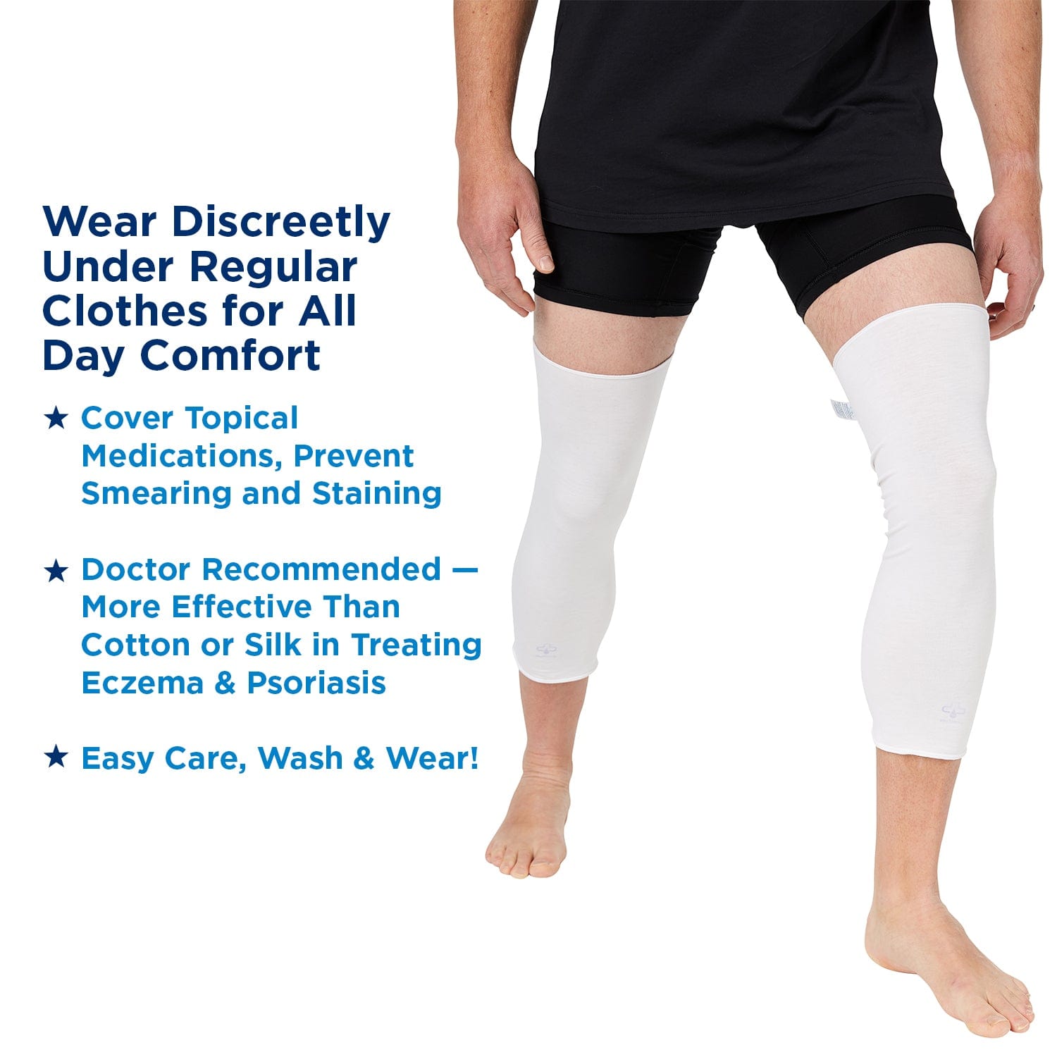 Soothems Eczema Sleeves for Adults | Arm or Leg Sleeves for Wet Wrap Therapy & Psoriasis Relief | Soothems