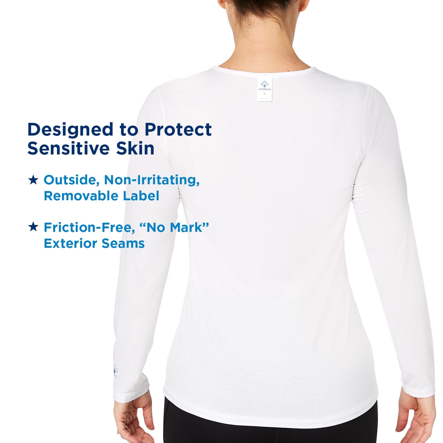 Soothems Eczema Clothing Women's Shirt | Psoriasis & Sensitive Skin Treatment Baselayer | Soothems