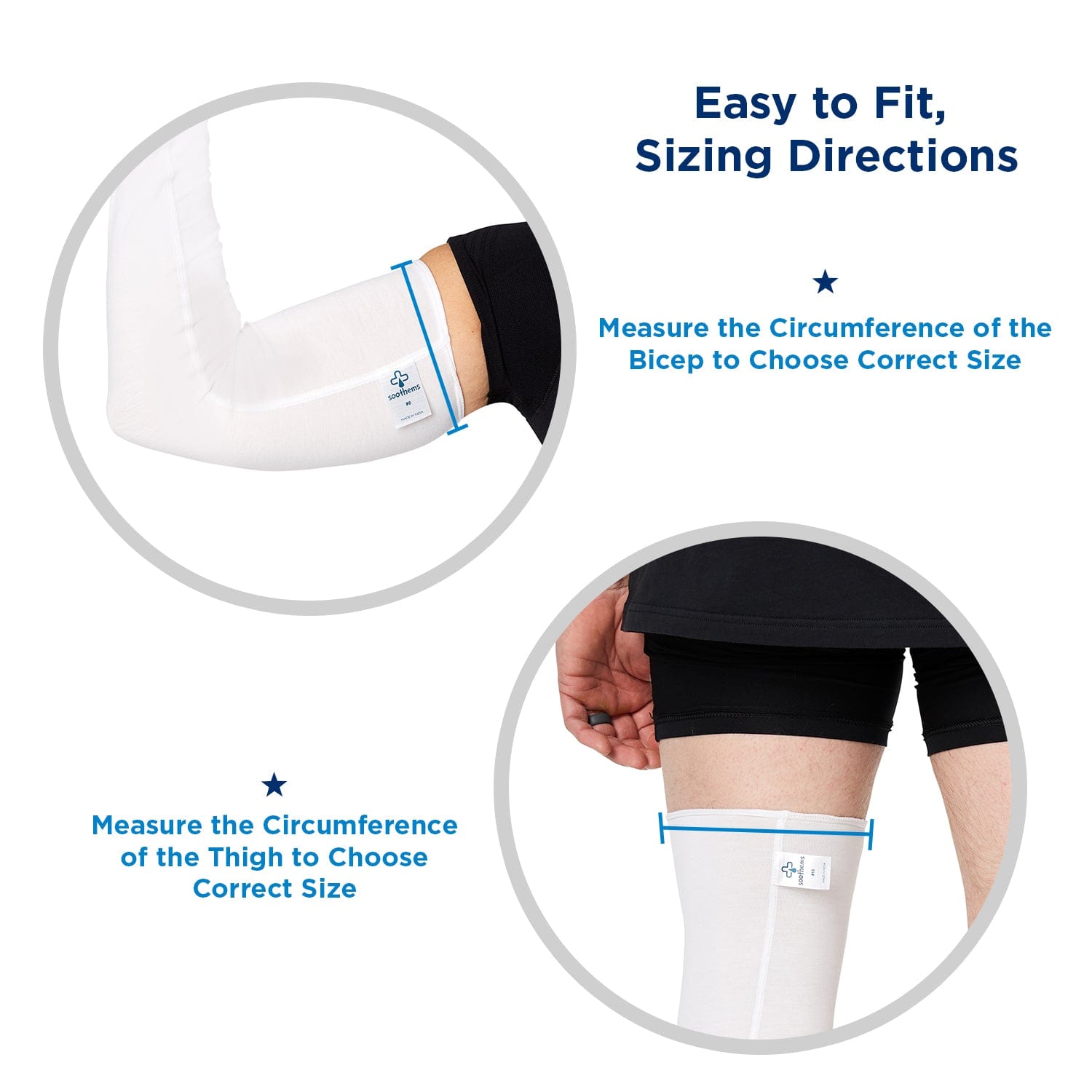 Soothems Eczema Sleeves for Adults | Arm or Leg Sleeves for Wet Wrap Therapy & Psoriasis Relief | Soothems
