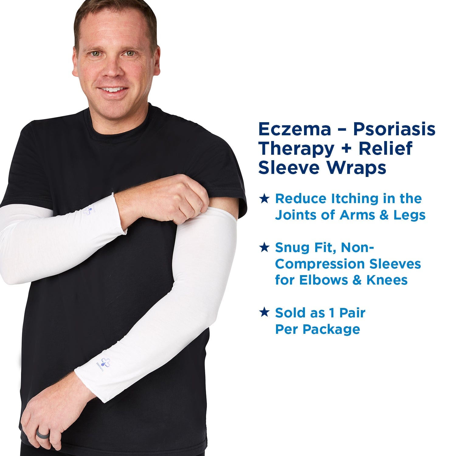 Soothems Eczema Sleeves for Adults | Arm or Leg Sleeves for Wet Wrap Therapy & Psoriasis Relief | Soothems