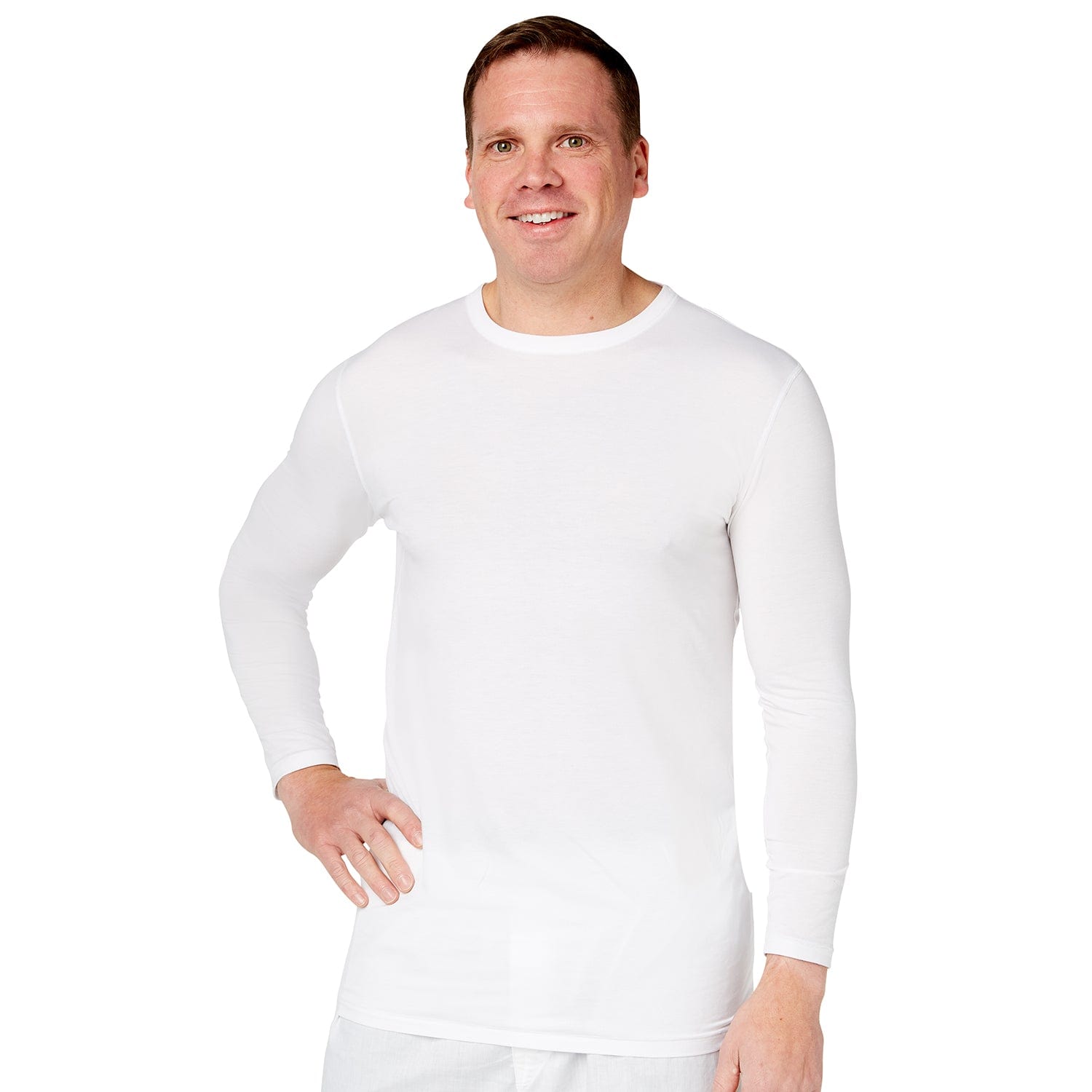 Soothems Men's Undershirt for Eczema | Psoriasis & Sensitive Skin Treatment Baselayer Clothing | Soothems Small / White
