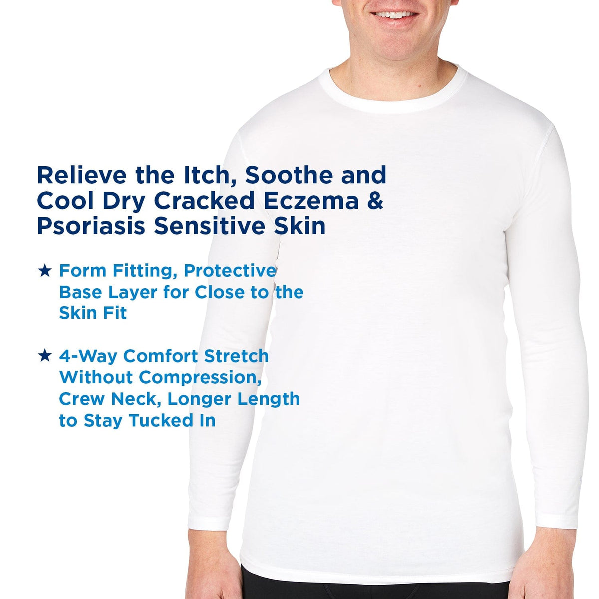 Men's Eczema and Psoriasis Treatment Shirt Soothems