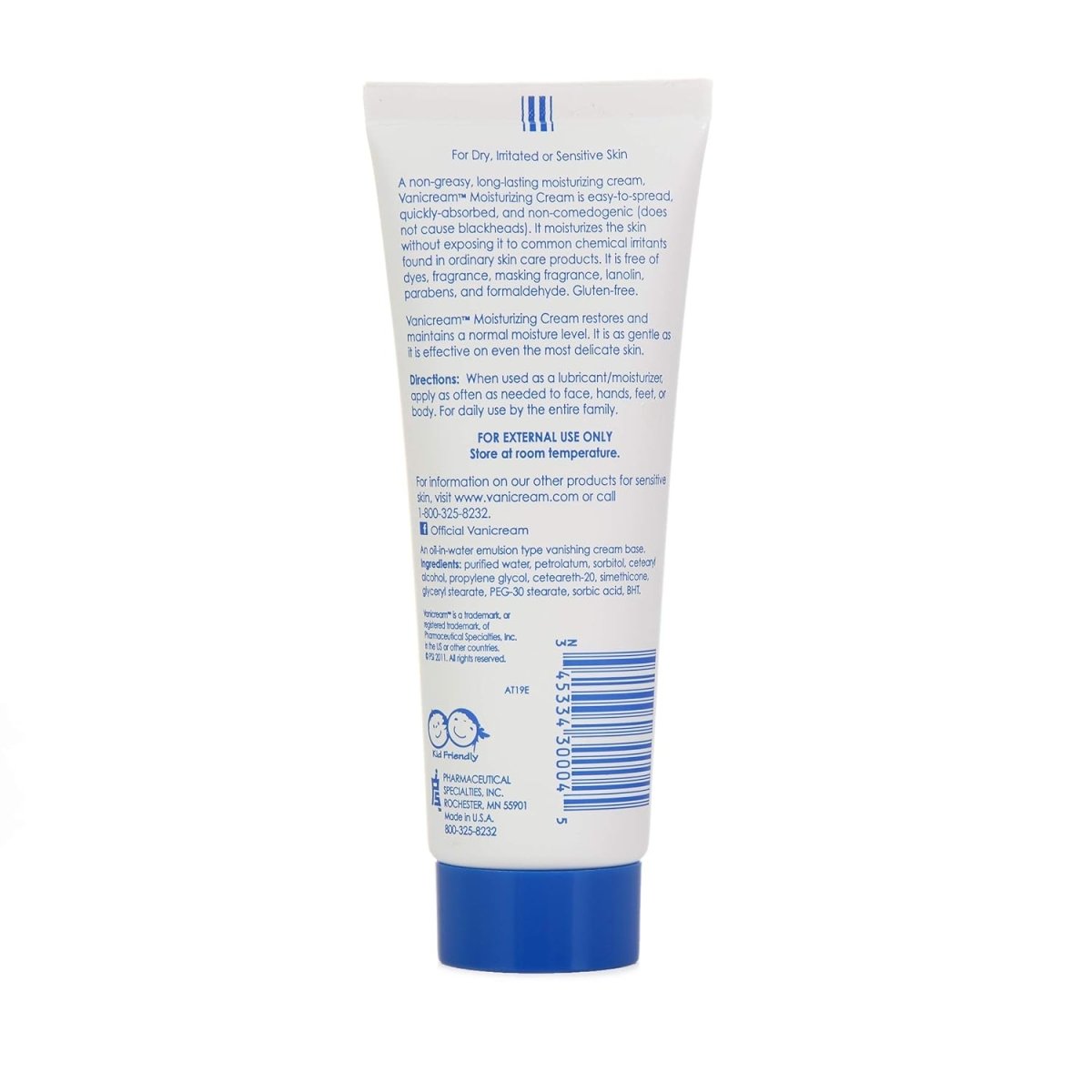 Pharmaceutical SpecialtiesVanicream Moisturizing Skin Cream for Eczema & Psoriasis - 4 oz TubeSkin CreamsSoothems